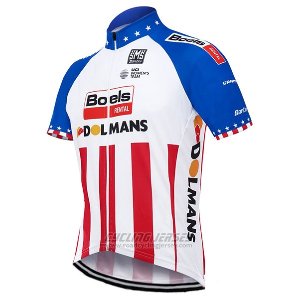 2017 Cycling Jersey Boels Dolmans Champion The United States Short Sleeve and Bib Short